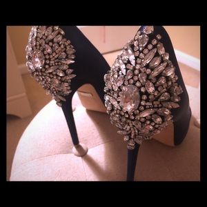 Blue Badgley Mischka Heels